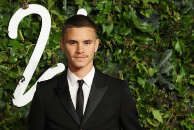Romeo Beckham has been named the global face of athletic wear brand Puma in a deal worth £1.2m. Photo: EPA