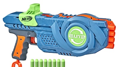 Hasbro Nerf Elite Flip 2.0 8 fires foam darts, £25 ($34).