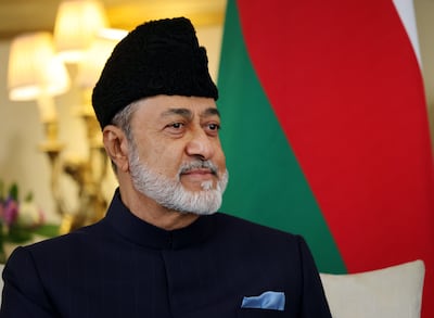 Sultan Haitham of Oman was in London and Paris in recent days to discuss the situation in the Strait of Hormuz. EPA