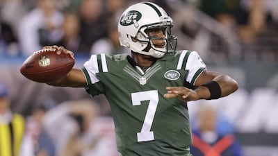 Geno Smith has three touchdown passes and four interceptions in three starts this season for the Jets. Julio Cortez / AP / September 22, 2014