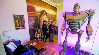 George R R Martin's new book store Beastly Books in Santa Fe, New Mexico opened last month. AP