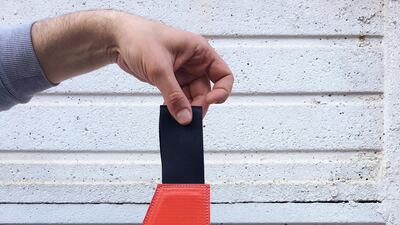 A Dior saddle bag made using a Nike sneakers box