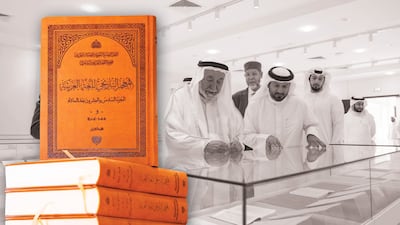 Sheikh Dr Sultan bin Muhammad Al Qasimi, Ruler of Sharjah, directed the dictionary's creation. Wam / The National