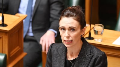 Prime Minister Jacinda Ardern speaks to the house at Parliament on March 19, 2019 in Wellington, New Zealand. Getty Images