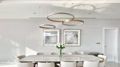 A dining area, perfect for entertaining guests. Courtesy Luxhabitat Sotheby's International Realty