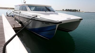 The Jalboot ferry, which will be one of a fleet with three new stops added to their four stations next year. Hameed Shahool / Al Ittihad