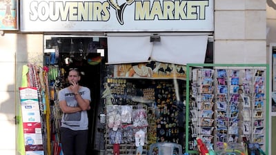 A souvenir shop in the Red Sea resort of Hurghada. Orascom closed two out of its three hotels there. Mohamed Abd El Ghany / Reuters