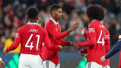 Marcus Rashford - 7. Got his first goal of the season, calmly prodding in Bailly’s ball. Headed another effort on target too towards the end. AP