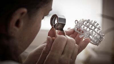 The Tweed Pastel bracelet is part of Chanel's high jewellery collection. Photo Chanel