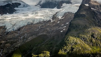 A view over a glacier on the Tour du Mont Blanc. Courtesy Stuart Butler