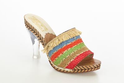 A shoe from the Ferragamo Museum