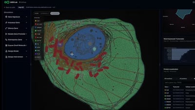 GenBio AI has high hopes for future iterations of what it calls AIDO Cell, a general-purpose simulator for cell biology. Screengrab from video / GenBio AI
