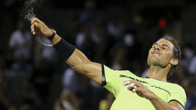 Rafael Nadal celebrates after his Miami Open victory against Jack Sock. Mario Houben / AP Photo