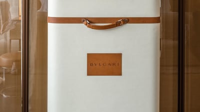 A refrigerator at Bulgari Dubai.