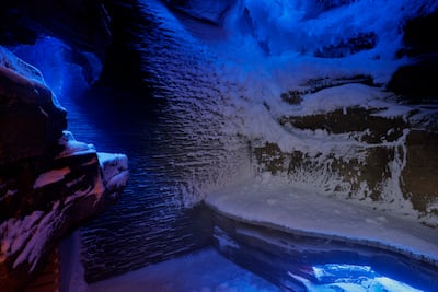 Saray Spa is fitted out with a snow cave. Photo: Al Wathba, a Luxury Collection Desert Resort & Spa