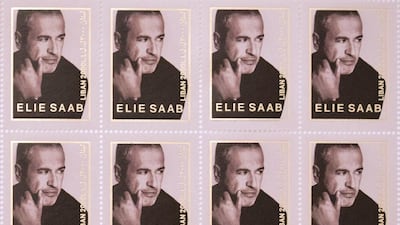 Designer Elie Saab's stamps.