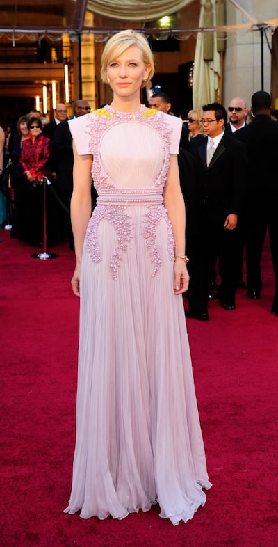 Cate Blanchett in Givenchy at the 2011 Academy Awards. AP