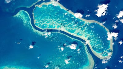 Australia's first underwater hotel suites are located on the Great Barrier Reef, with the world's largest coral reef systemhere seen from space. EPA