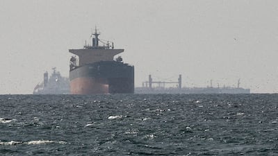Ships sit idle near the Strait of Hormuz, which has been effectively shut for 10 weeks. Reuters