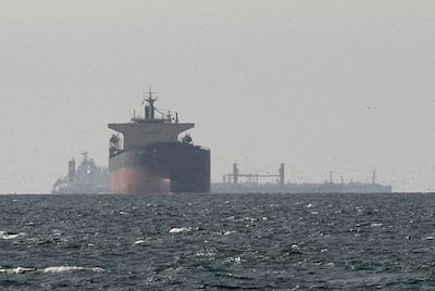 Cargo ships near the Strait of Hormuz. Reuters