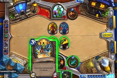 Featuring characters from the Warcraft universe, Hearthstone is easy to get the hang off and doesn’t have the steep learning curve usually found in fantasy card games. Courtesy Hearthstone