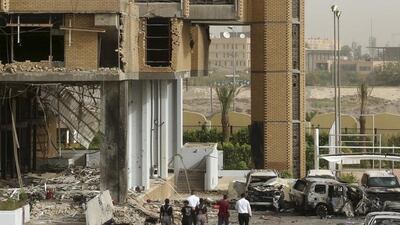 The hotel overlooks the Tigris river in the Jadriya neighbourhood. Hadi Mizban / AP Photo
