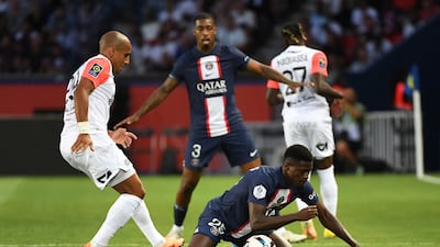 Nuno Mendes - 7. Mendes looked threatening every time he got forward, and he was prepared to jolt inside defenders closing him down. A strong performance from the Portugal international who proved to be a creative spark for PSG. AFP