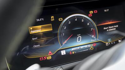 The interior is familiar Mercedes with the dash dominated by a giant 31.2cm digital widescreen.