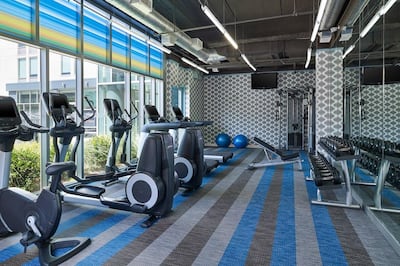 An example of Aloft's re:charge fitness suites. Courtesy Marriott / Aloft Las Colinas