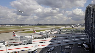 Jets are parked on the runway at London Heathrow airport Terminal Five. The hub is set to get a major financial boost from shareholders. Edmond, Terakopian / AFP