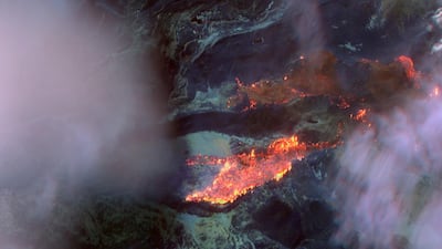 A satellite image shows an overview of the East Troublesome Fire at Grand Lake, Colorado, US, October 24, 2020. Reuters