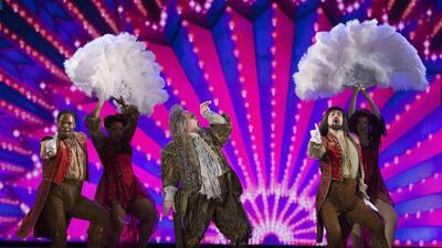 The cast of Something Rotten! performduring the American Theatre Wing’s 69th Annual Tony Awards. Lucas Jackson / Reuters