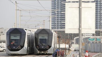 Dubai Trams will hit the tracks in November. Antonie Robertson / The National