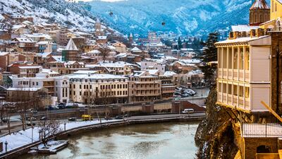 More students are considering Georgia, a three and a half hour flight from Dubai, for its low living costs and cheap tuition fees. English is widely spoken and several universities teach in English. Photo: flydubai