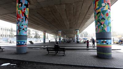 A general view of the almost deserted closed main public bus station in Damascus, Syria. EPA