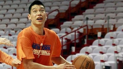 Jeremy Lin was able to train with the New York Knicks on Sunday.