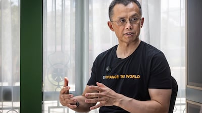 Changpeng Zhao has praised the UAE's regulatory clarity and forward-thinking leadership. Antonie Robertson / The National