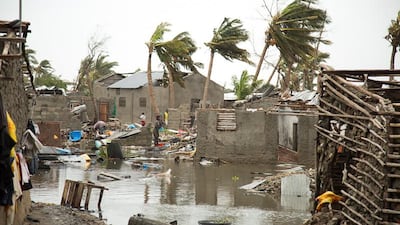 The destroyed neighbourhood of Praia Nova, Beira, Mozambique. IFRC/EPA