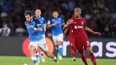 Fabinho - 4. The Brazilian tried hard to confront Napoli’s dominance but could not impose himself. The home team were too quick and passed the ball around him. EPA