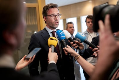 Dutch Foreign Trade Minister Sjoerd Sjoerdsma said he was applying pressure on Israel. AFP