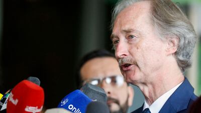 UN Special Envoy for Syria Geir Pedersen said this week's eighth round of talks had made scant progress. AFP