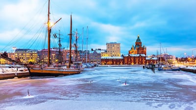 Helsinki harbour in winter. Courtesy Small Luxury Hotels of the World