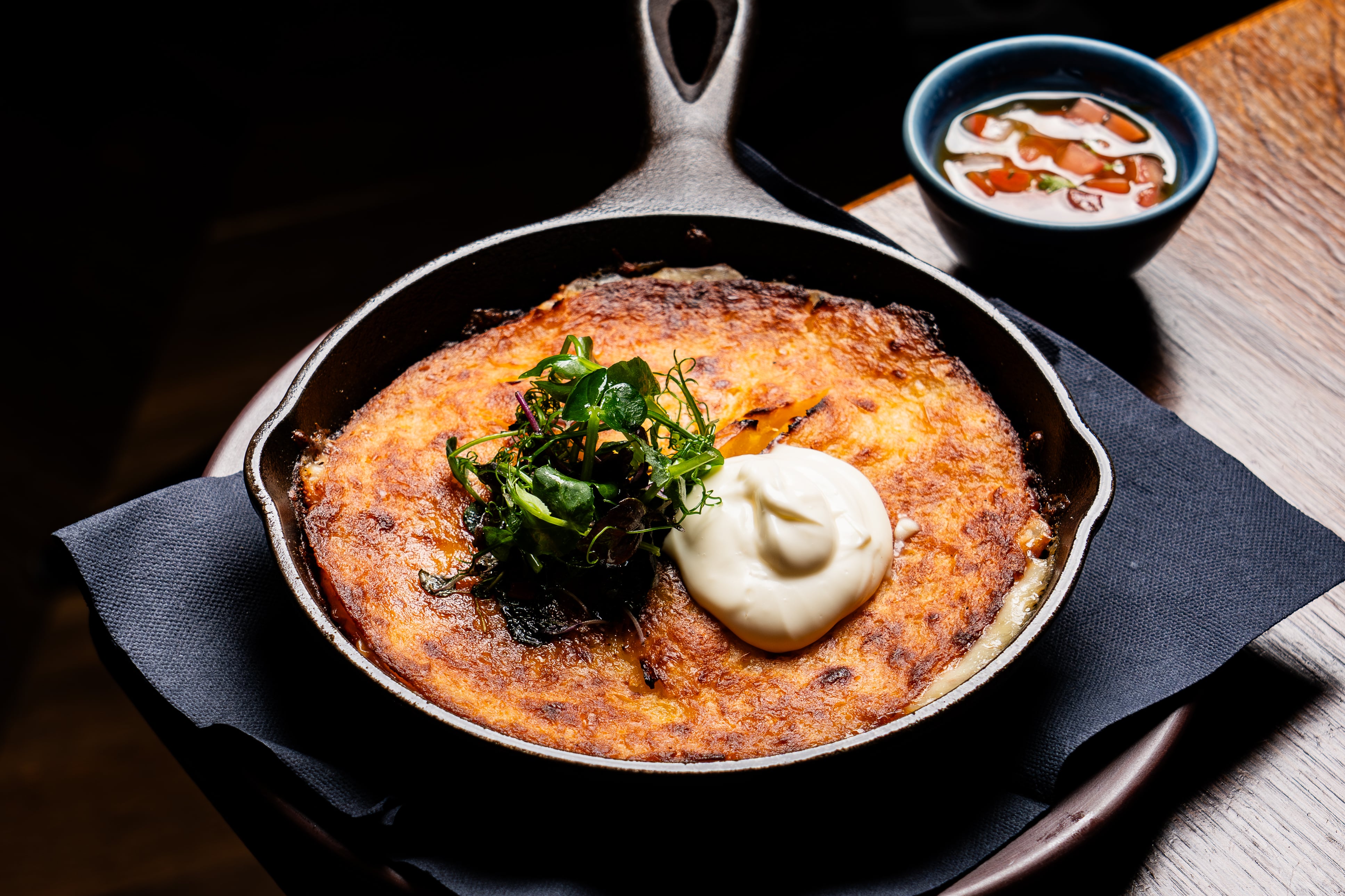 Cachapas, a Venezuelan sweetcorn pancake at ToroToro. Photo: Marriott International