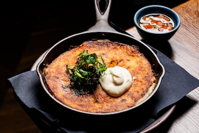 Cachapas, a Venezuelan sweetcorn pancake at ToroToro. Photo: Marriott International