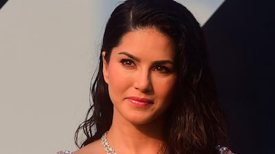 Bollywood actress Sunny Leone looks on during the launch of Peta's newest vegan fashion and campaign at Lakme Fashion Week in Mumbai on February 13, 2020. AFP