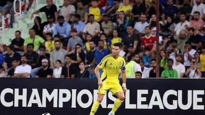 Al Nassr forward Cristiano Ronaldo in action.