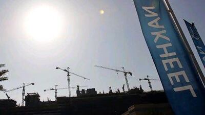 The property developer Nakheel is restructuring about $13bn of bank debt. The company will reportedly begin a five-year restructuring plan today.Karim Sahib / AFP