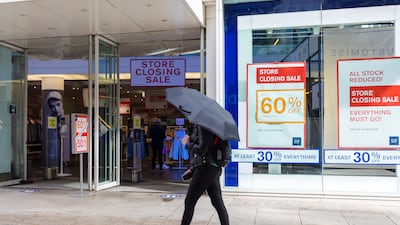 Bad weather contributed to the downturn in retail sales in July. EPA