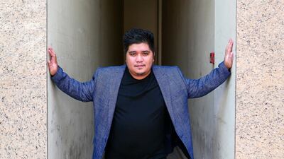 Director Chino Pereira pictured in the Deira district of Dubai. His film features a fictional portrayal of the experiences many overseas Filipinos go through during years away from home. Pawan Singh / The National