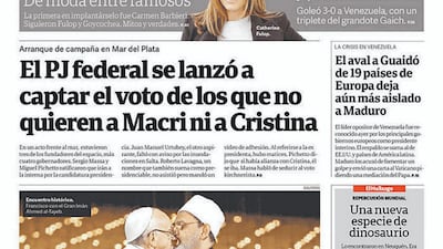 Clarin front page